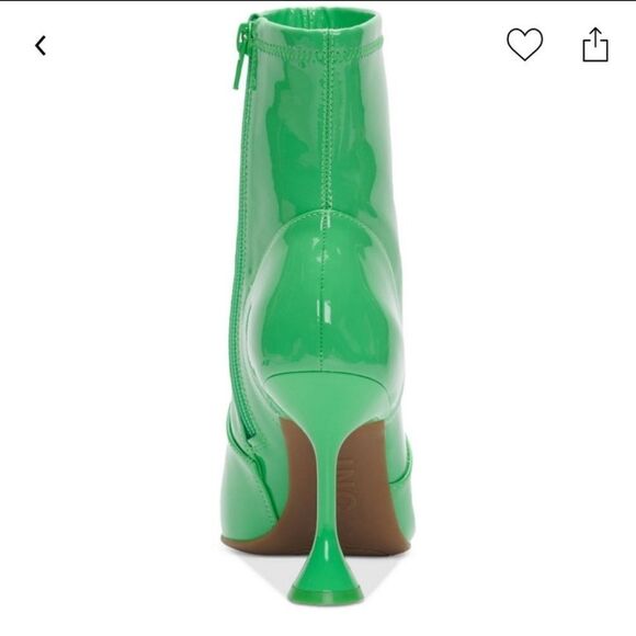 NIB International Concepts Women's Ibrina Stretch Booties Green Patent - Size 8 - Picture 2 of 4